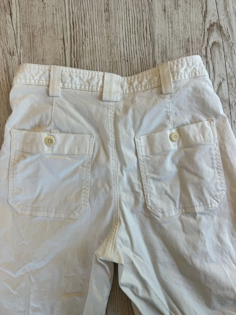 Banana Republic White Cargo Utility Pants 2P